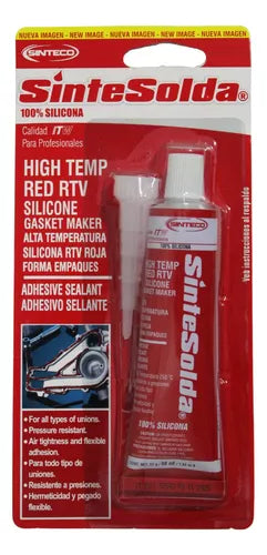 SINTESOLDA - SILICONA ROJA RTV ALTA TEMPERATURA 50 ML CKD90998