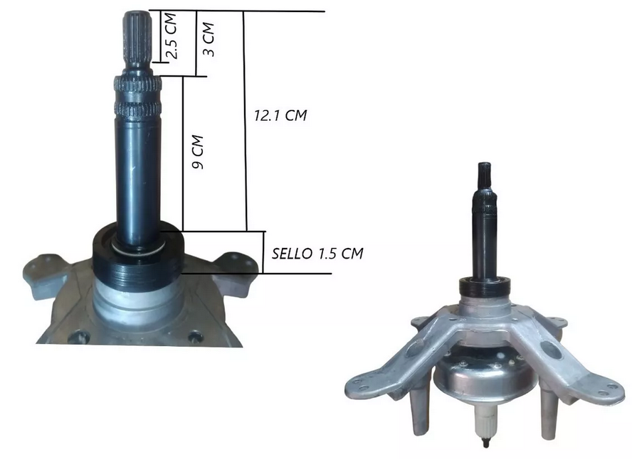 TRANSMISIÓN LAVADORA HACEB 500-D850 / 3008671 CKD91144