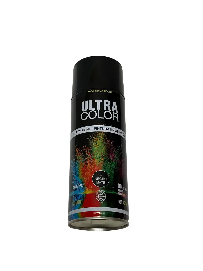 PINTURA NEGRO MATE ULTRA COLOR 400ML CKD90792