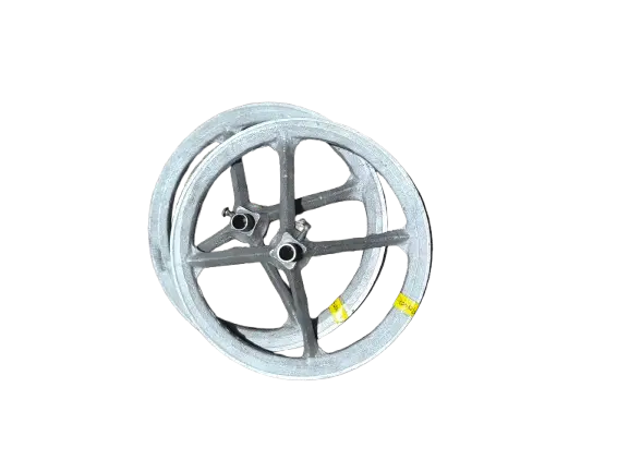 POLEA CROMADA 19 CM. 4 HUECOS CKD91526