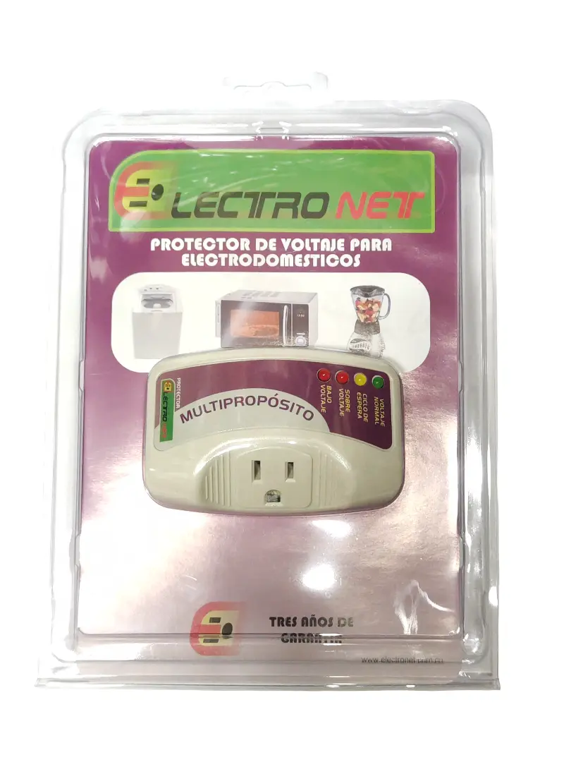 PROTECTOR DE VOLTAJE PARA ELECTRODOMESTICOS ELECTRONET CKD90835