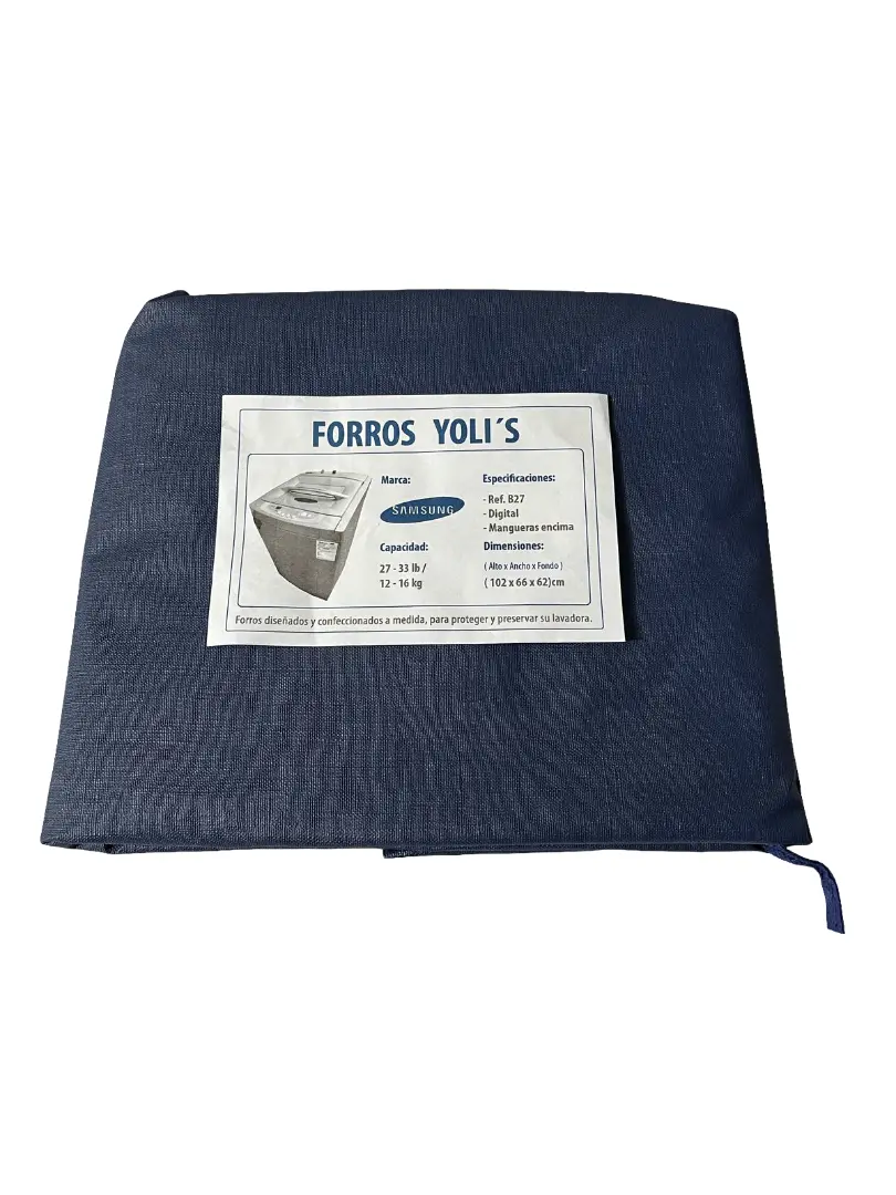 FORRO AZUL REFB27 DIGITAL MANGUERAS ENCIMA 27- 33LB 12-16KG (102X66X62)CM LAVADORA  SAMSUNG CKD90453